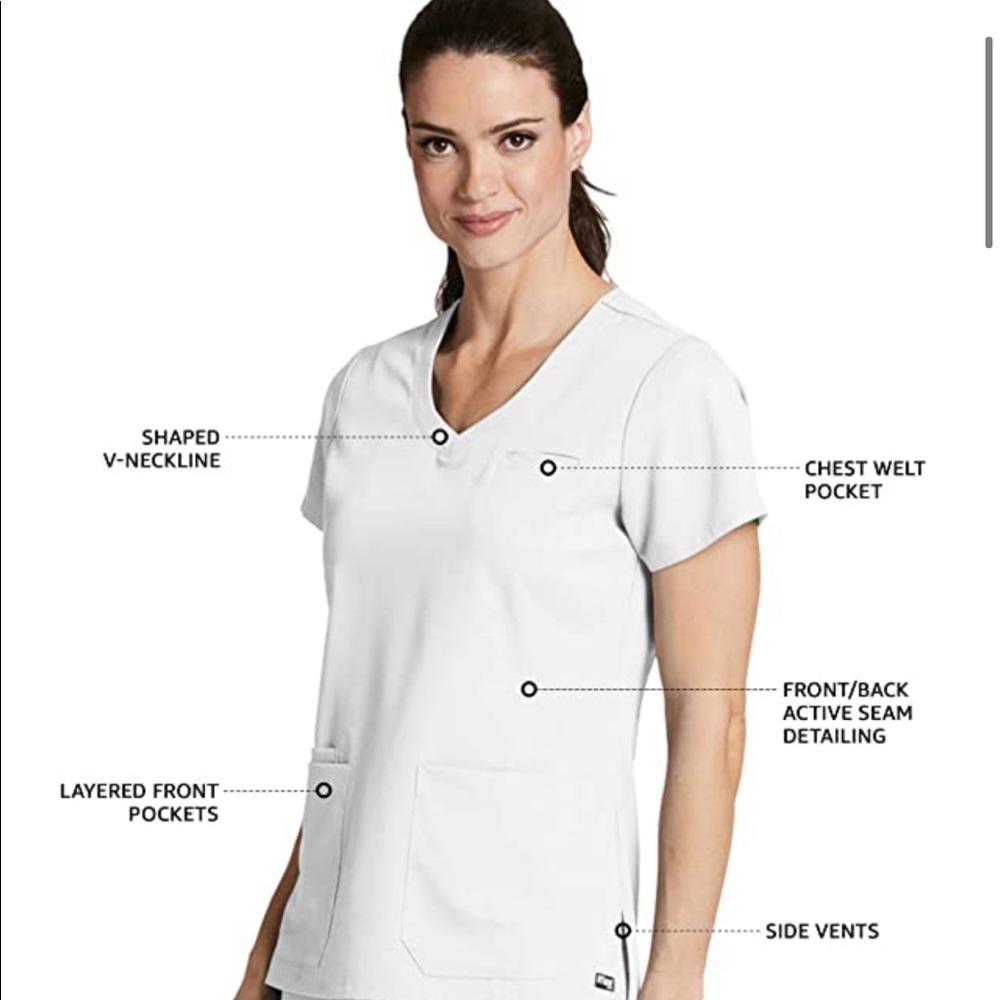 Grey's Anatomy 4-Pocket V-Neck Scrub Top